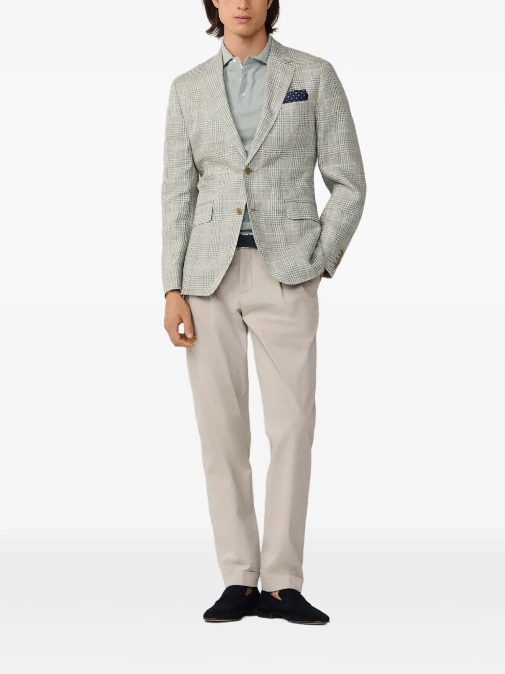 Hackett Double-pleated Trousers In Neutral