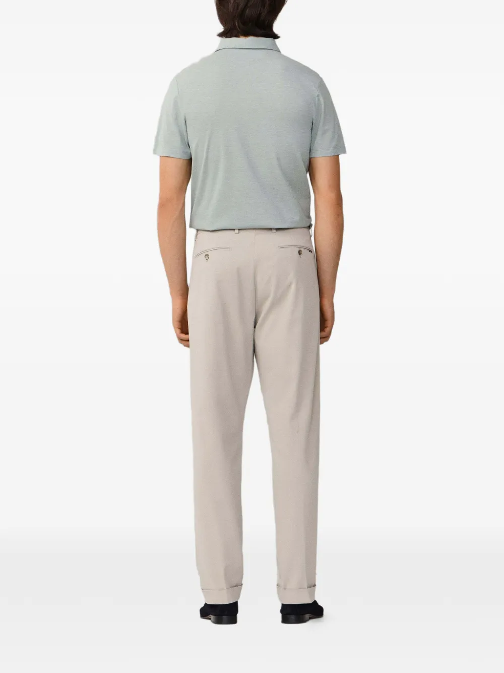 Hackett Double-pleated Trousers In Neutral