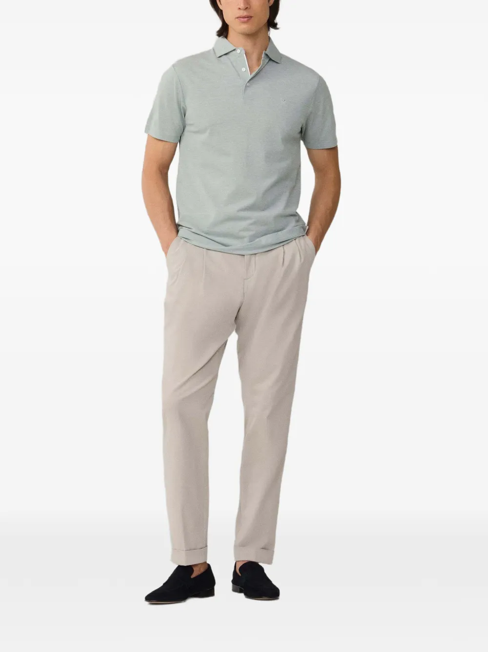 Hackett Double-pleated Trousers In Neutral