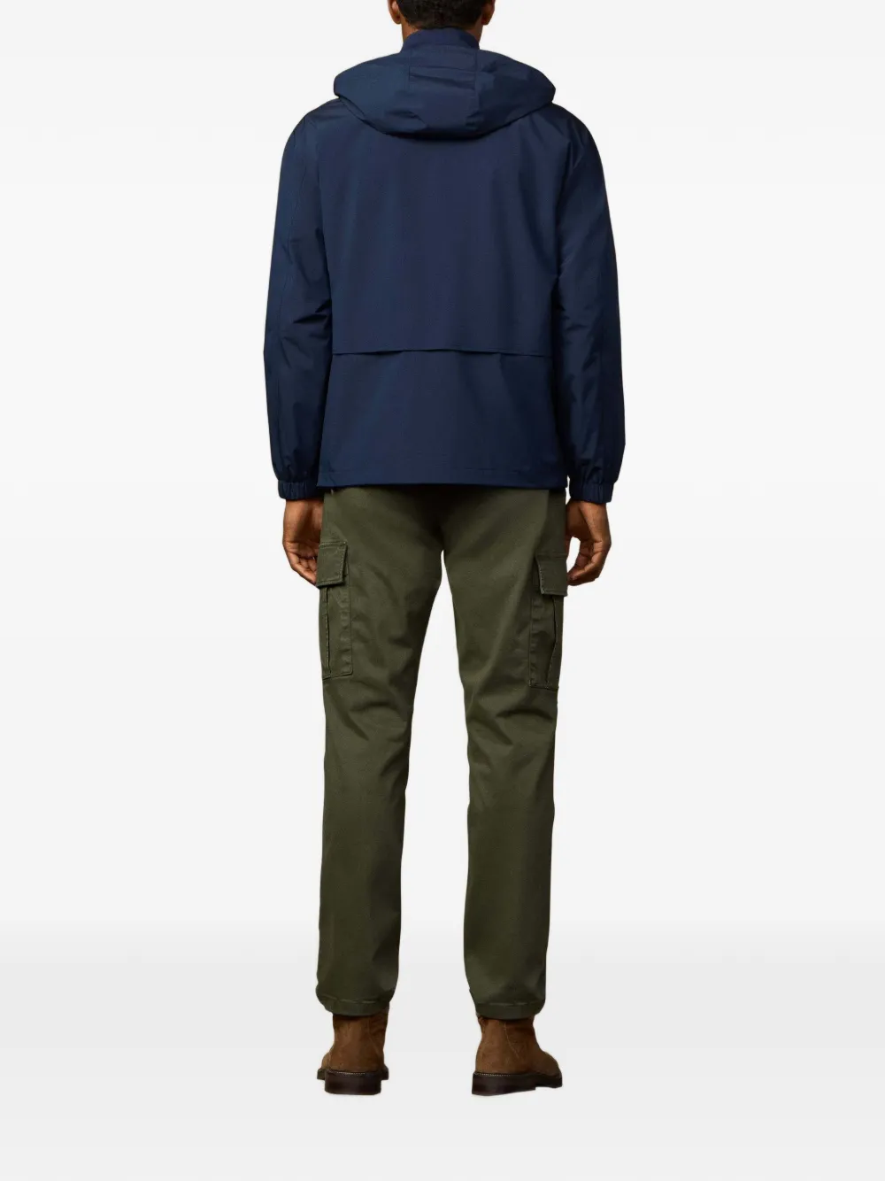 Hackett London Heritage capuchon met ritssluiting Blauw