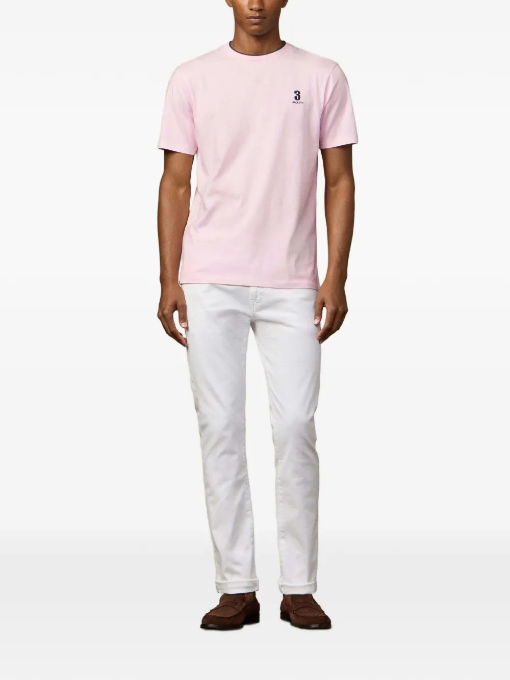 Hackett Logo-embroidered T-shirt In Multi