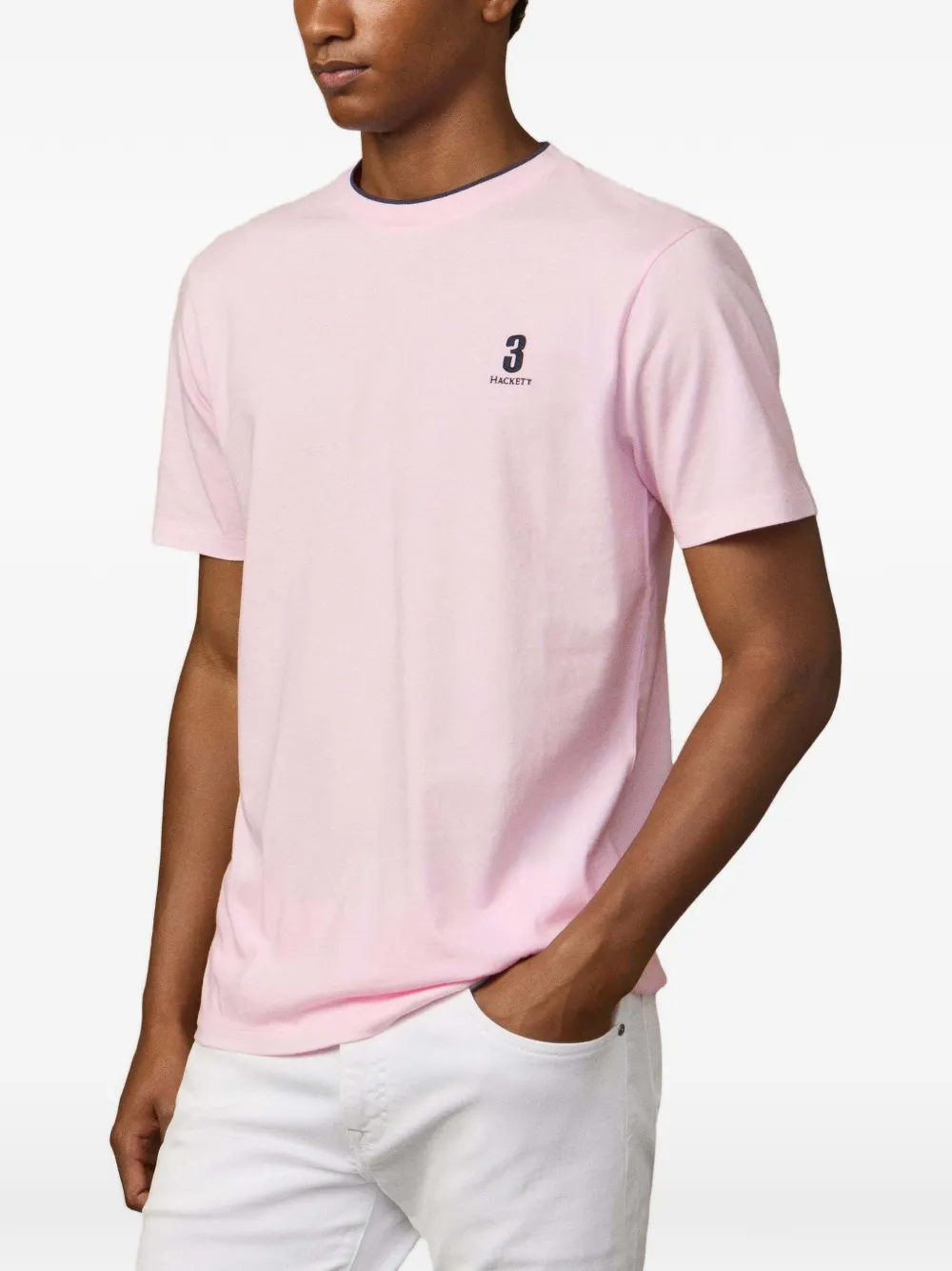 Hackett Logo-embroidered T-shirt In Multi