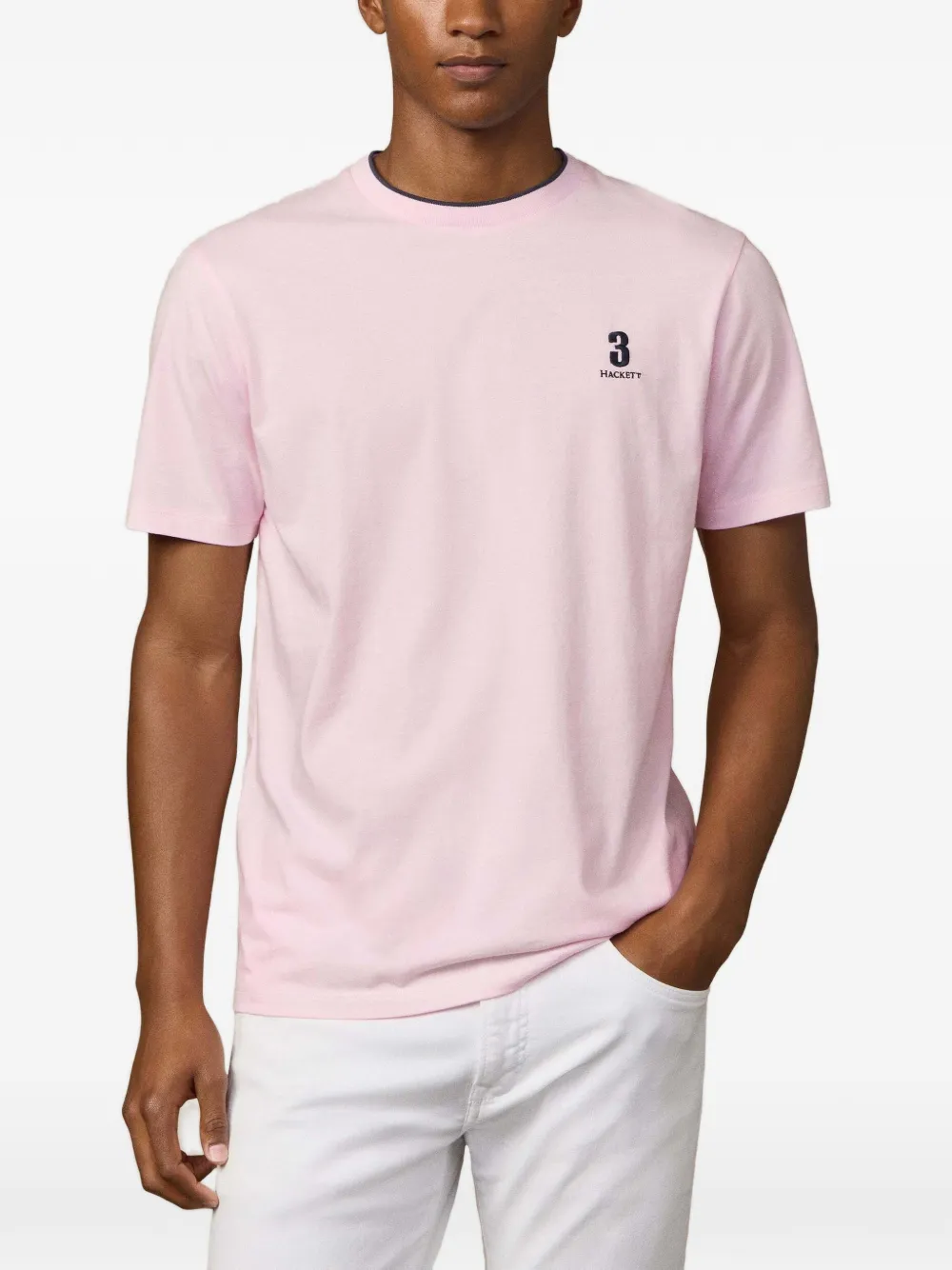 Hackett Logo-embroidered T-shirt In Multi