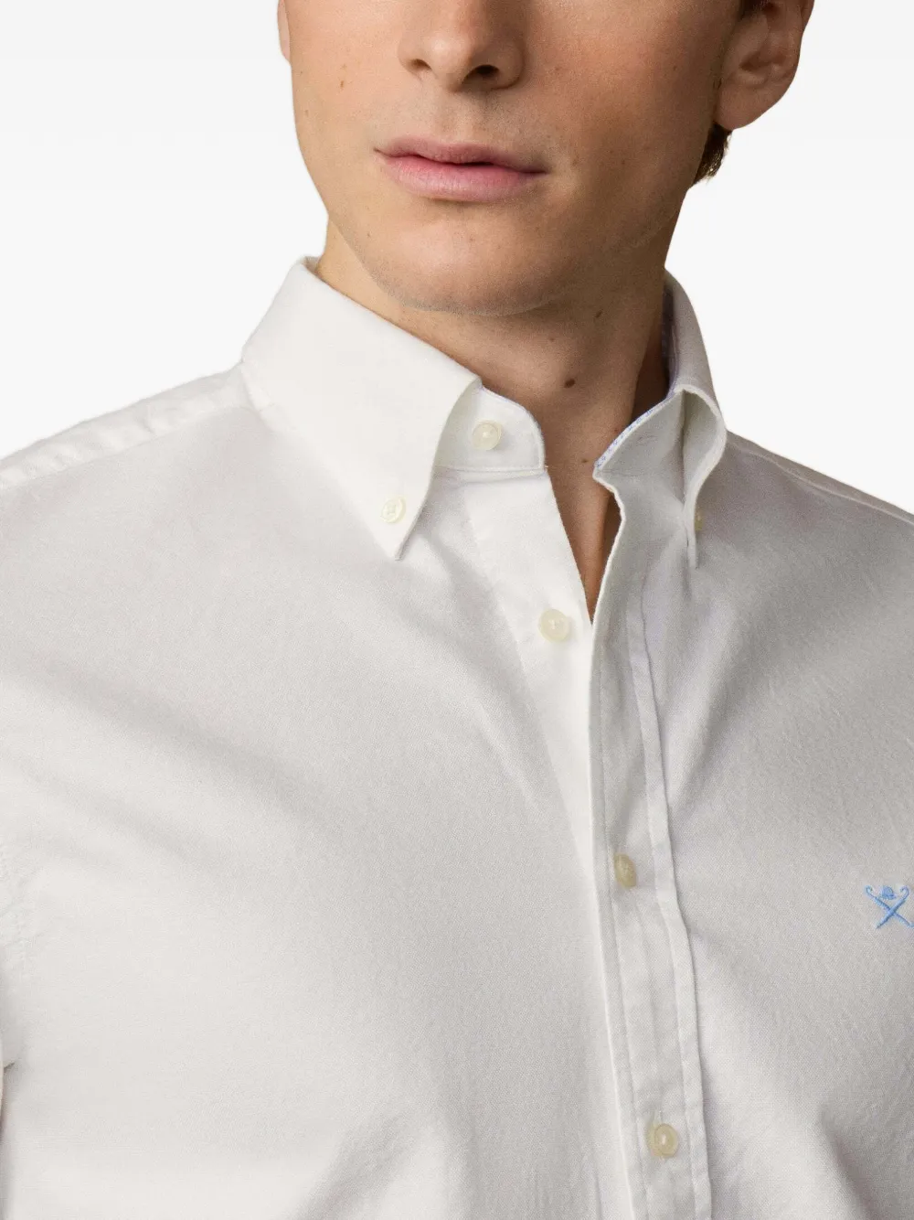 Hackett London Heritage Oxford overhemd met knopen Wit