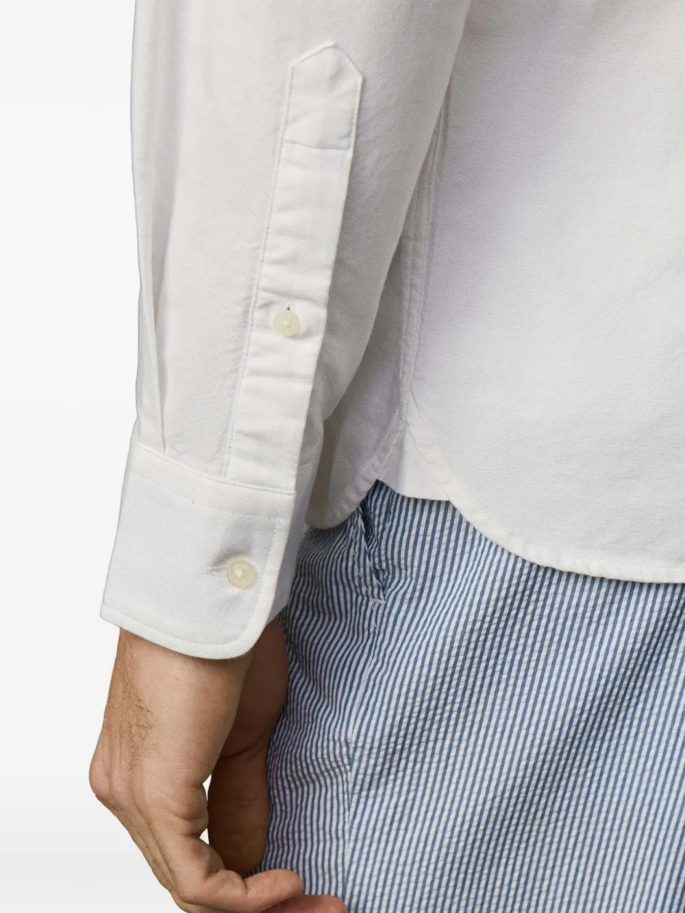 Hackett London Heritage Oxford overhemd met knopen Wit
