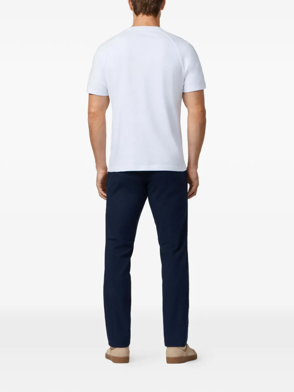 Hackett Tape-detail Raglan-sleeve T-shirt In Multi