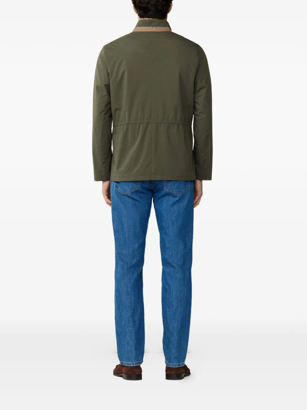 Hackett Tech Velo Four-pocket Jacket In Green