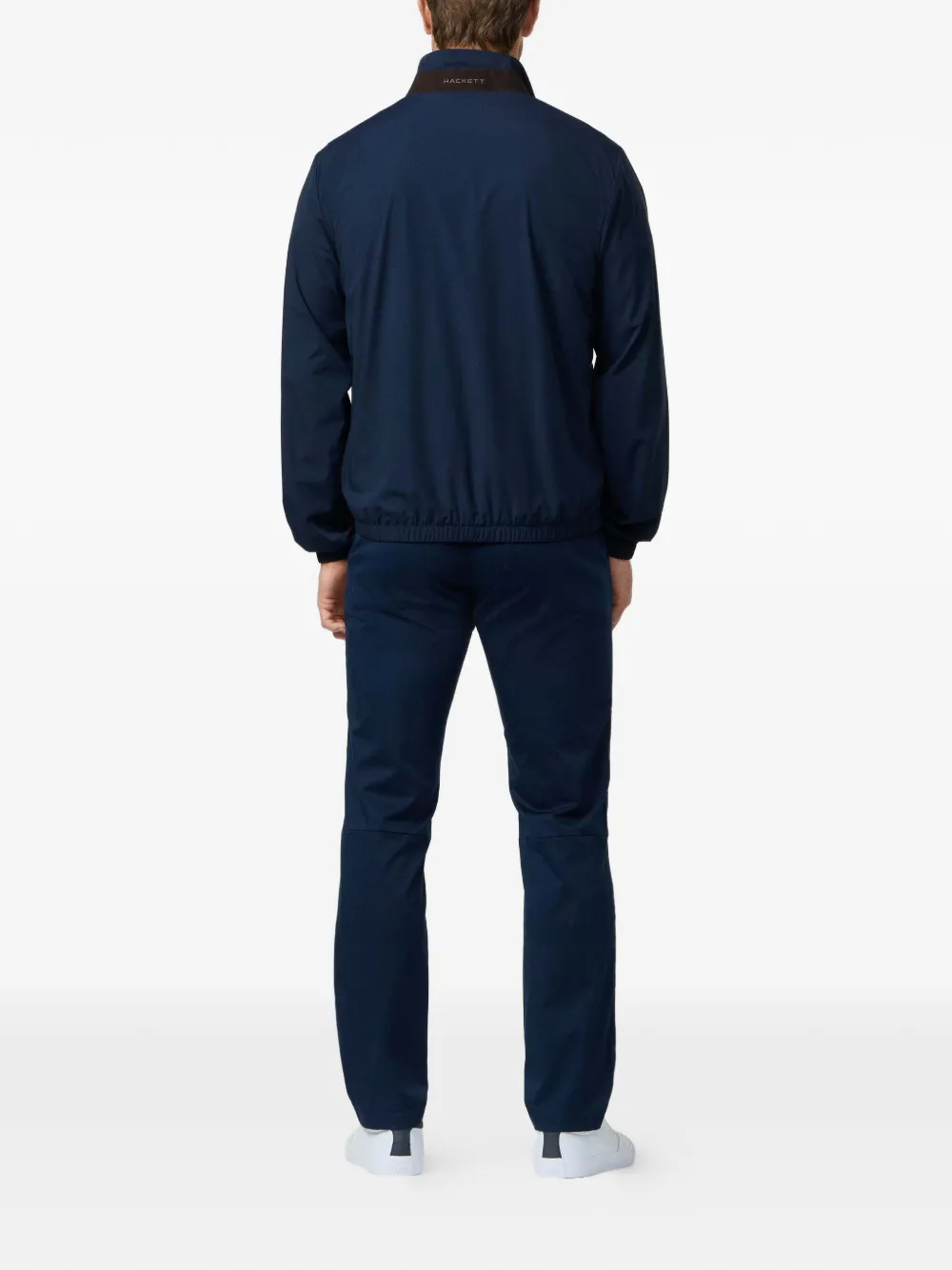 Hackett Driver Blouson Jacket In Blue