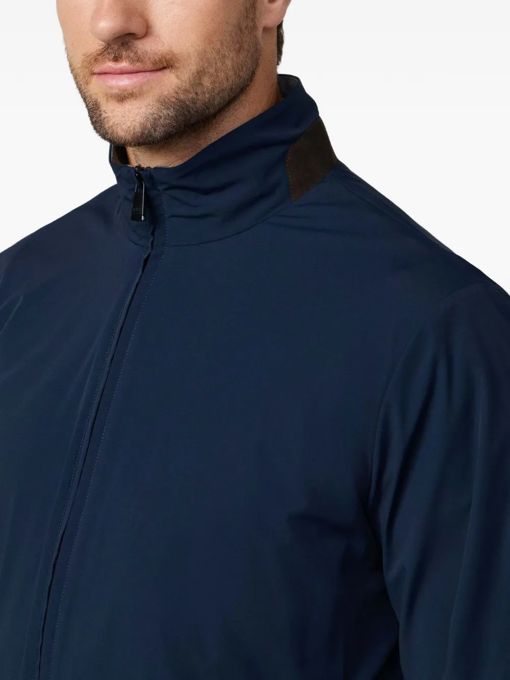 Hackett Driver Blouson Jacket In Blue