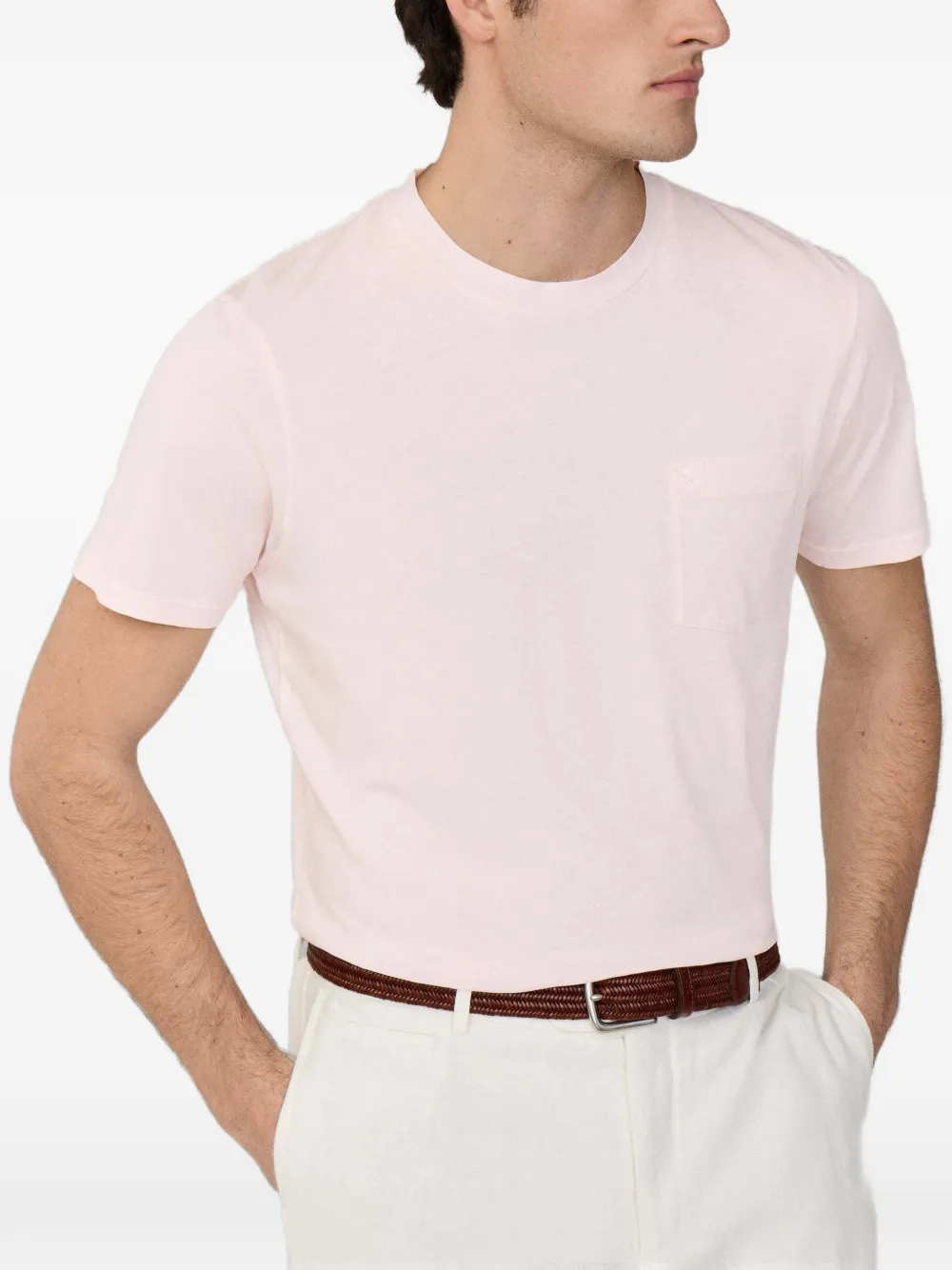 Hackett Chest-pocket T-shirt In Pink
