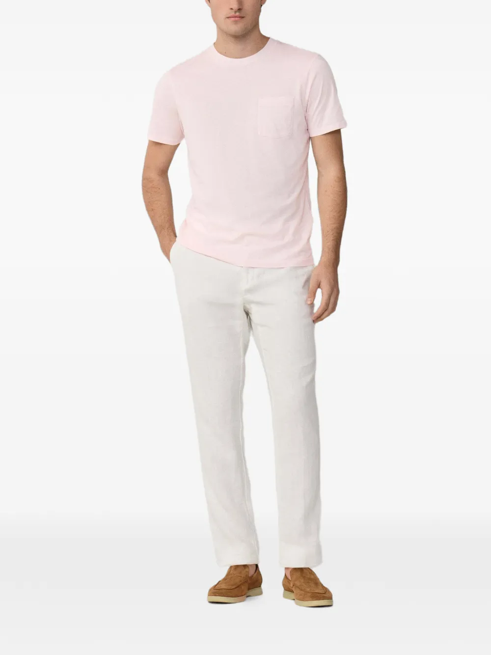 Hackett Chest-pocket T-shirt In Pink
