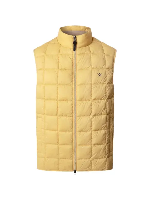 Hackett London logo-detail quilted gilet