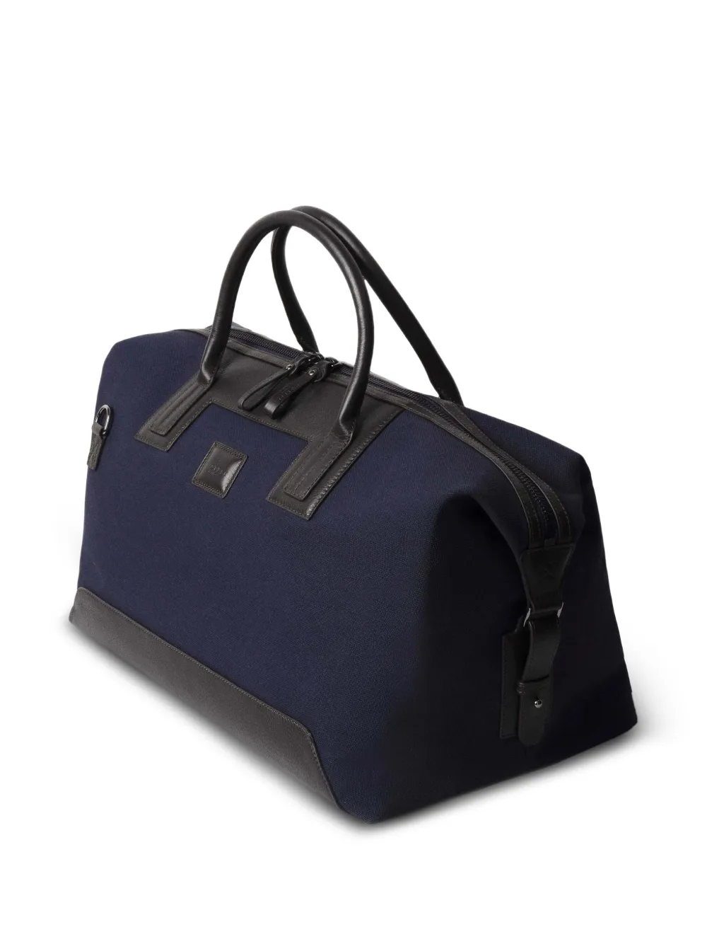 Hackett London Wells leather-trim Holdall Bag | Blue | FARFETCH