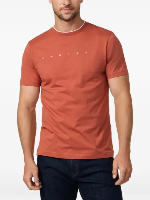 Hackett London playera de algodón con logo estampado