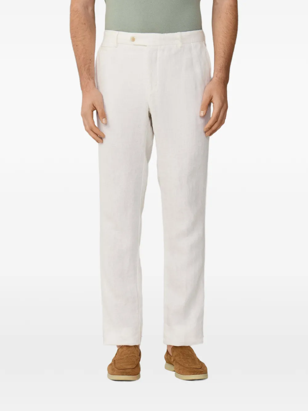 Hackett London Kensington Chino aus Leinen - Nude