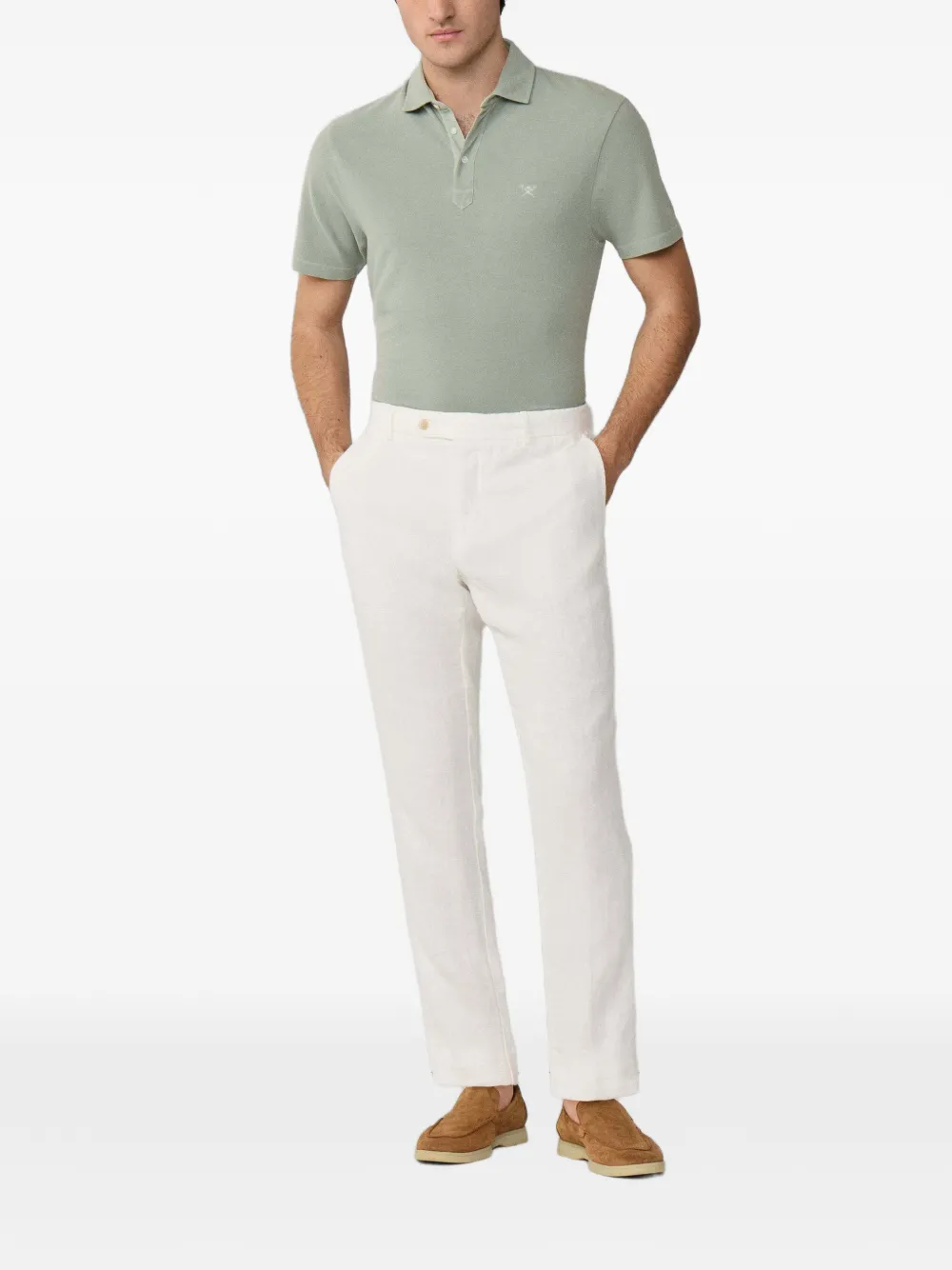 Hackett London Kensington linnen chino Beige
