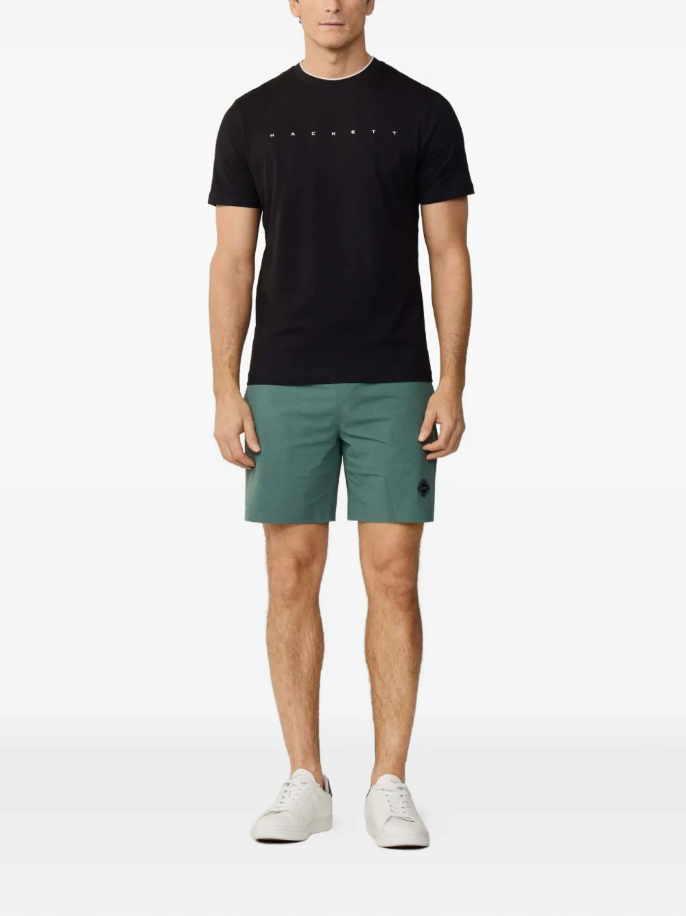 Hackett Logo-print T-shirt In Black