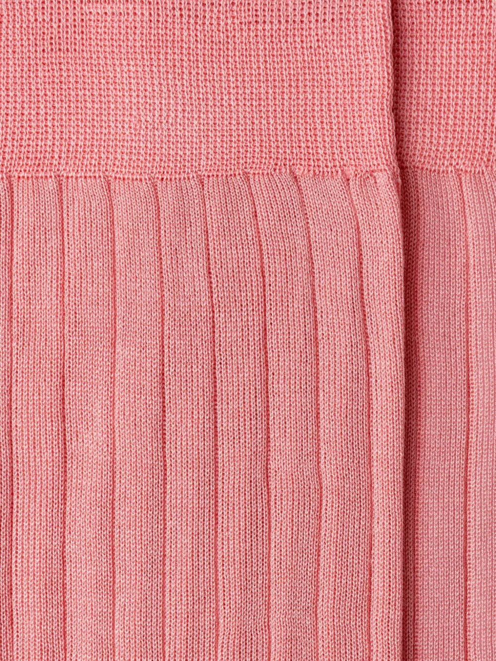 Hackett Ribbed Contrast-panel Socks In Pink