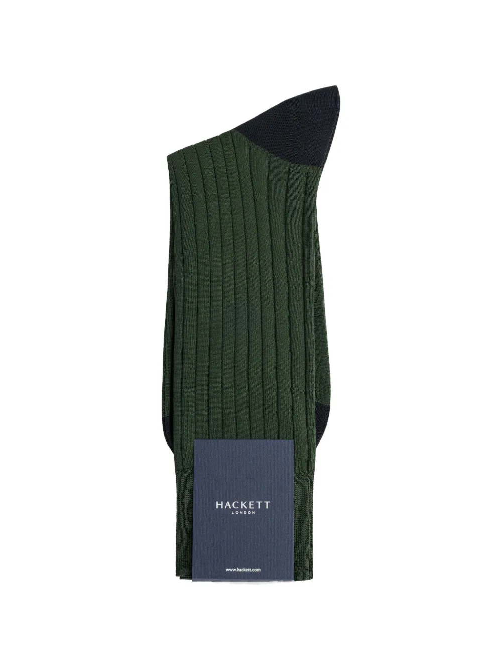 Hackett Ribbed-knit Socks In Blue