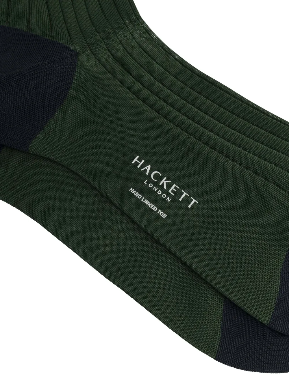 Hackett Ribbed-knit Socks In Blue