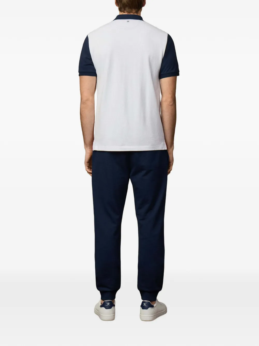 Hackett London Heritage H poloshirt met colourblocking Rood