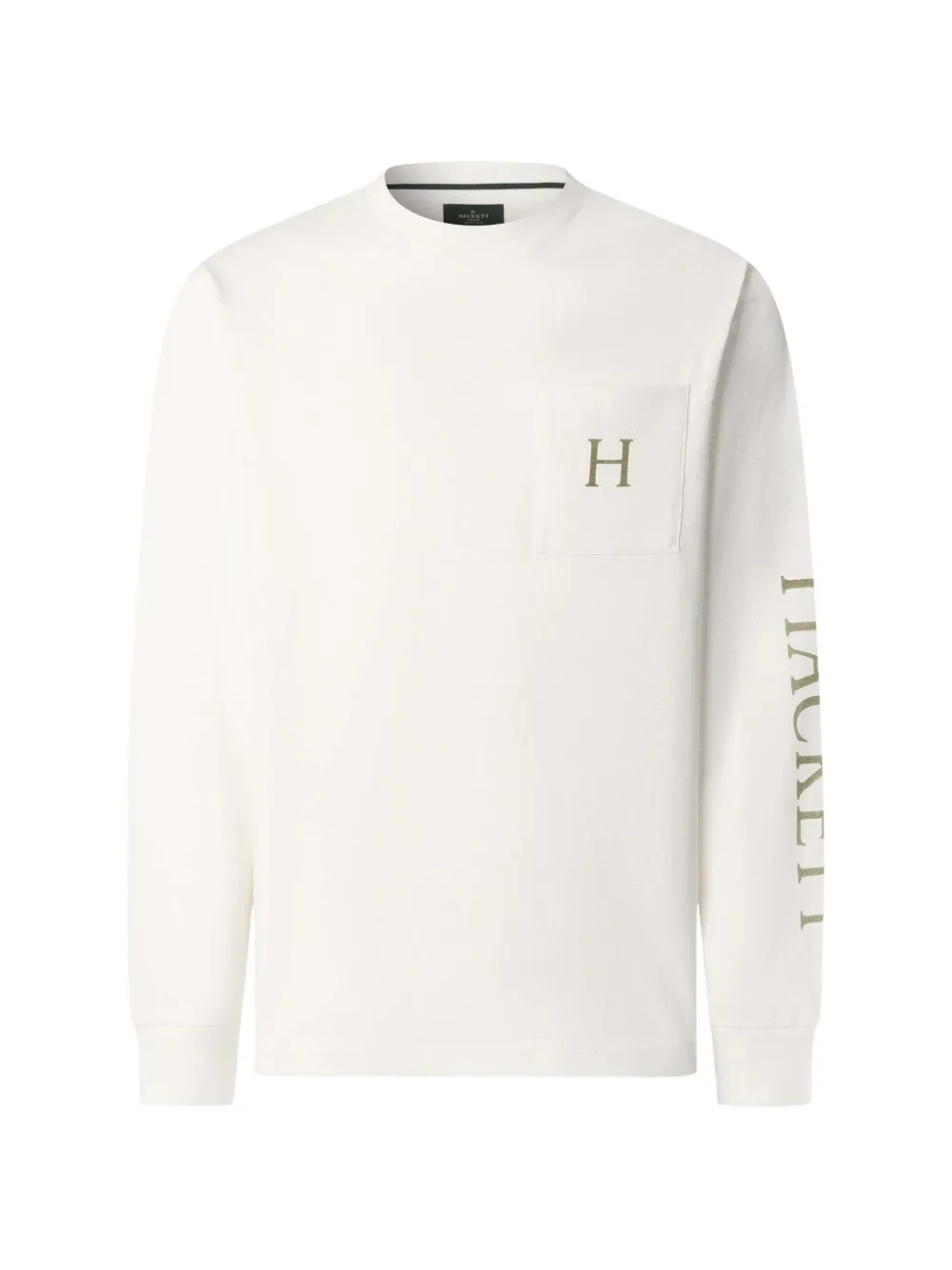 Hackett Logo-print Pocket T-shirt In White