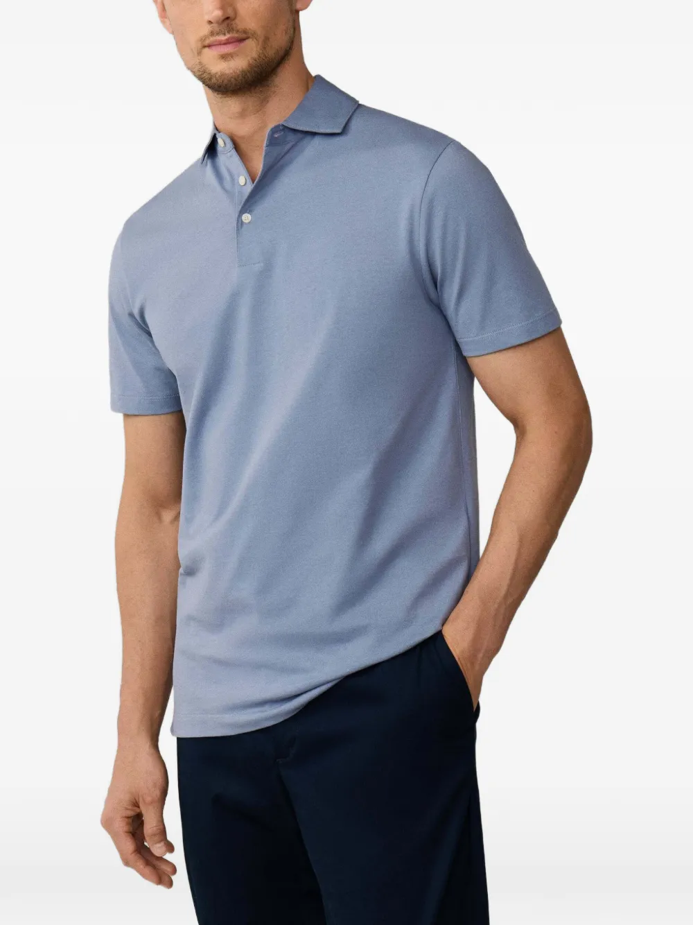 Hackett London Katoenen poloshirt Blauw
