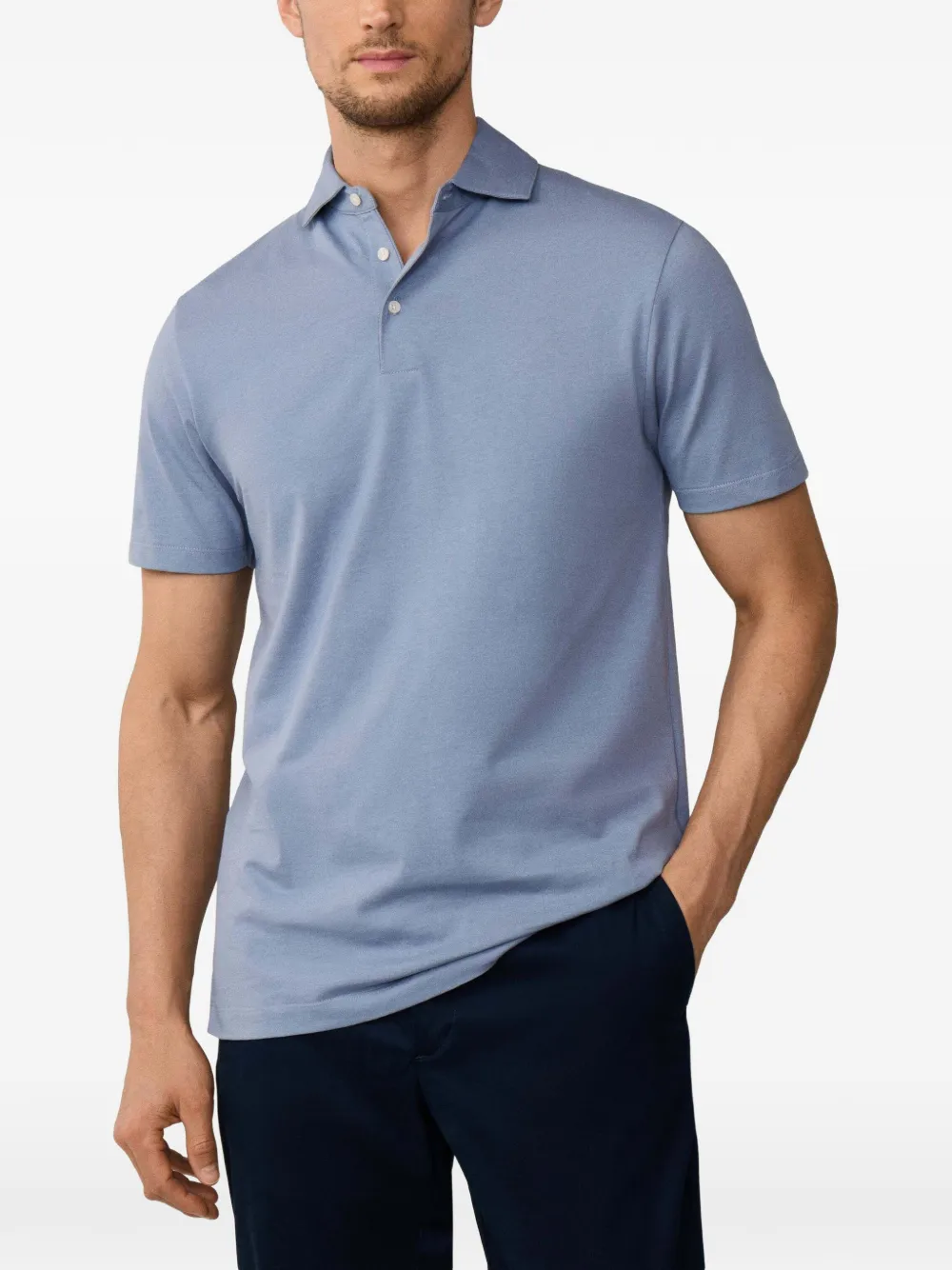Hackett London Katoenen poloshirt Blauw