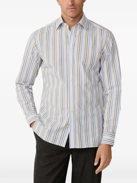 Hackett London Bengal-stripe Pimlico-collar shirt