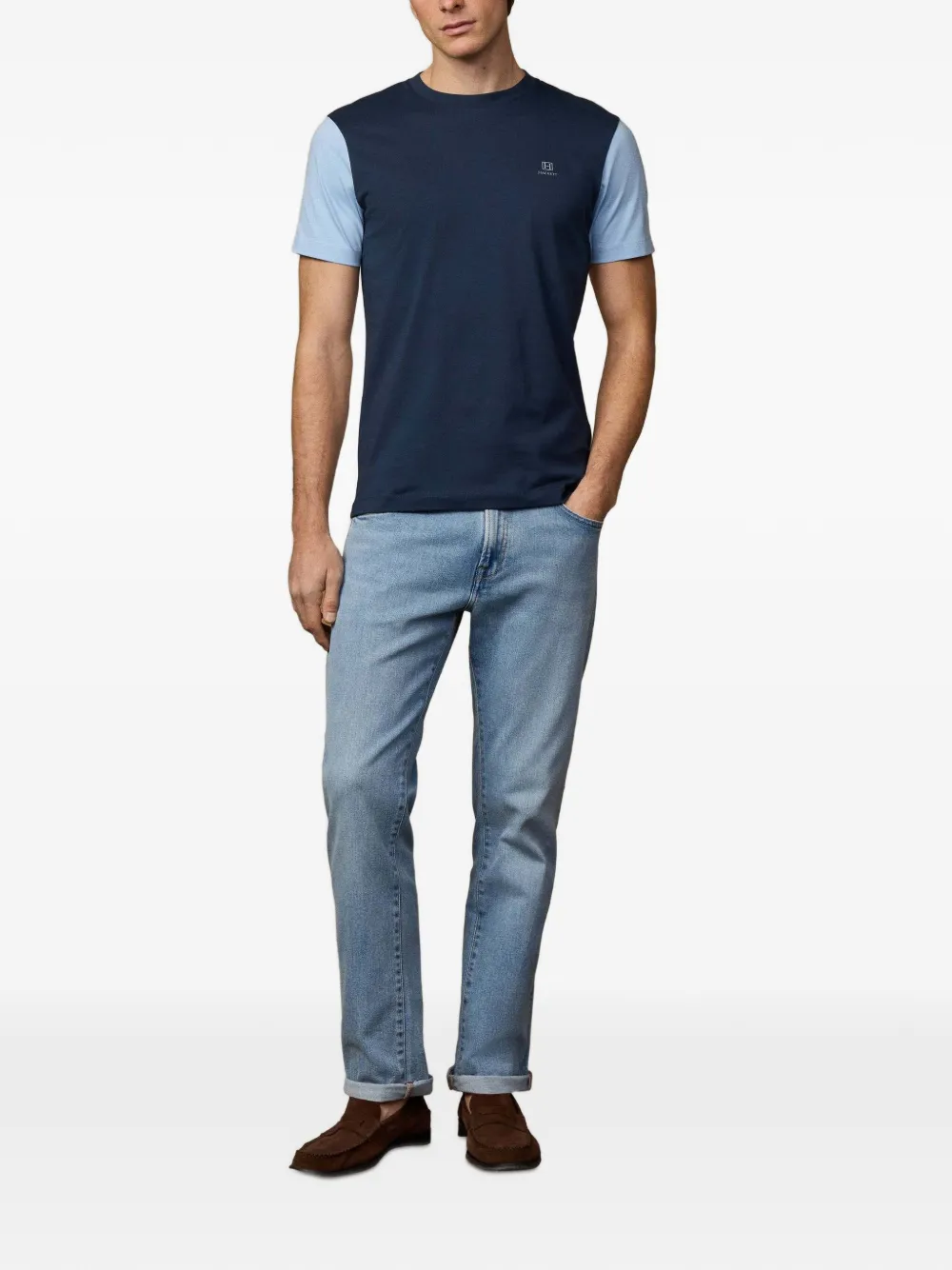 Hackett Logo-print T-shirt In Blue