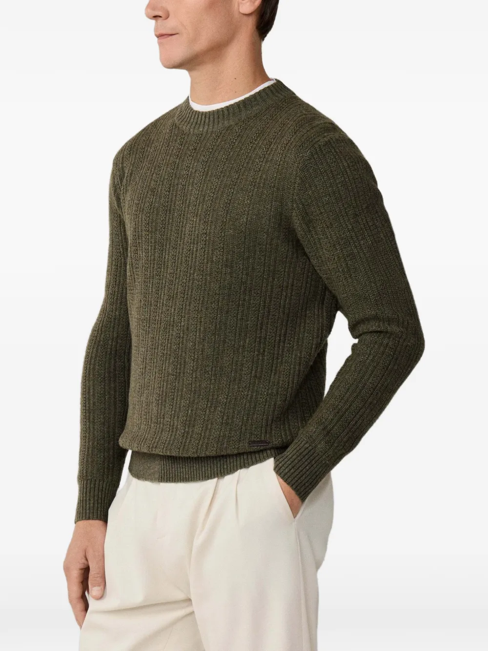 Hackett London Trui met ronde hals Groen