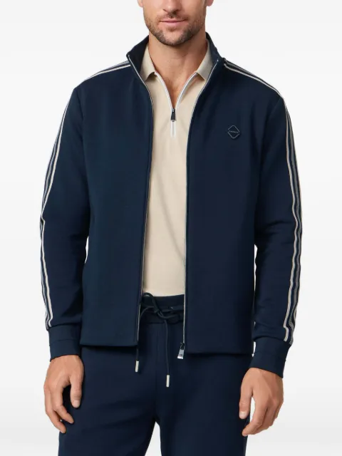 Hackett tape-detail zip-up sweatshirt