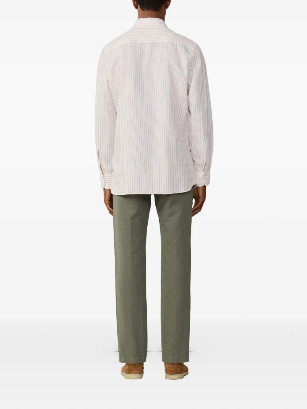 Hackett London Gestreept overhemd Wit