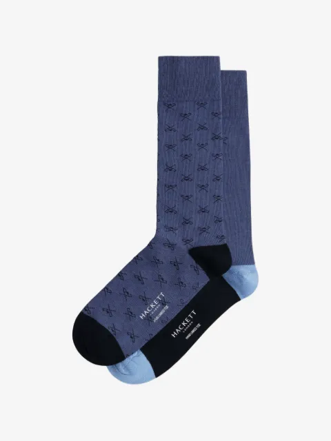 Hackett London Icon jacquard socks (set of two)