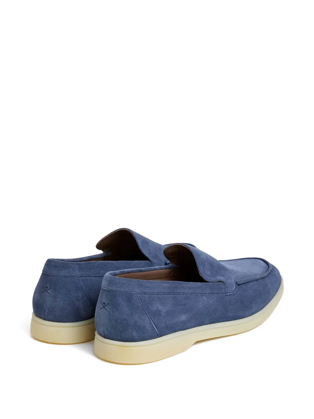 Hackett London Martin suède loafers Blauw