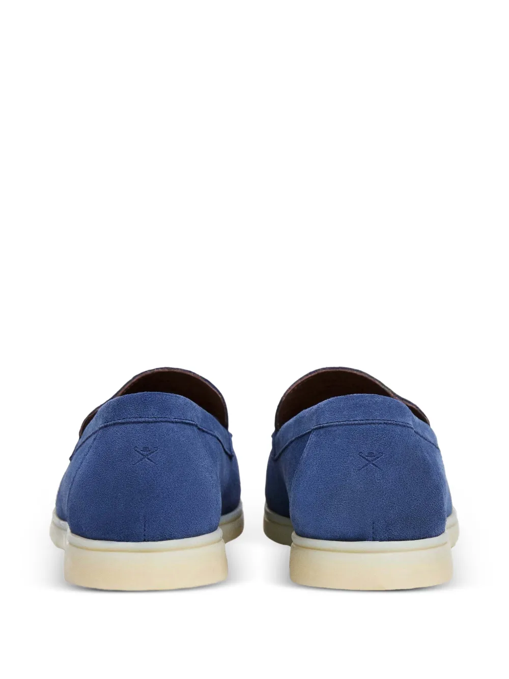 Hackett London Martin suède loafers Blauw