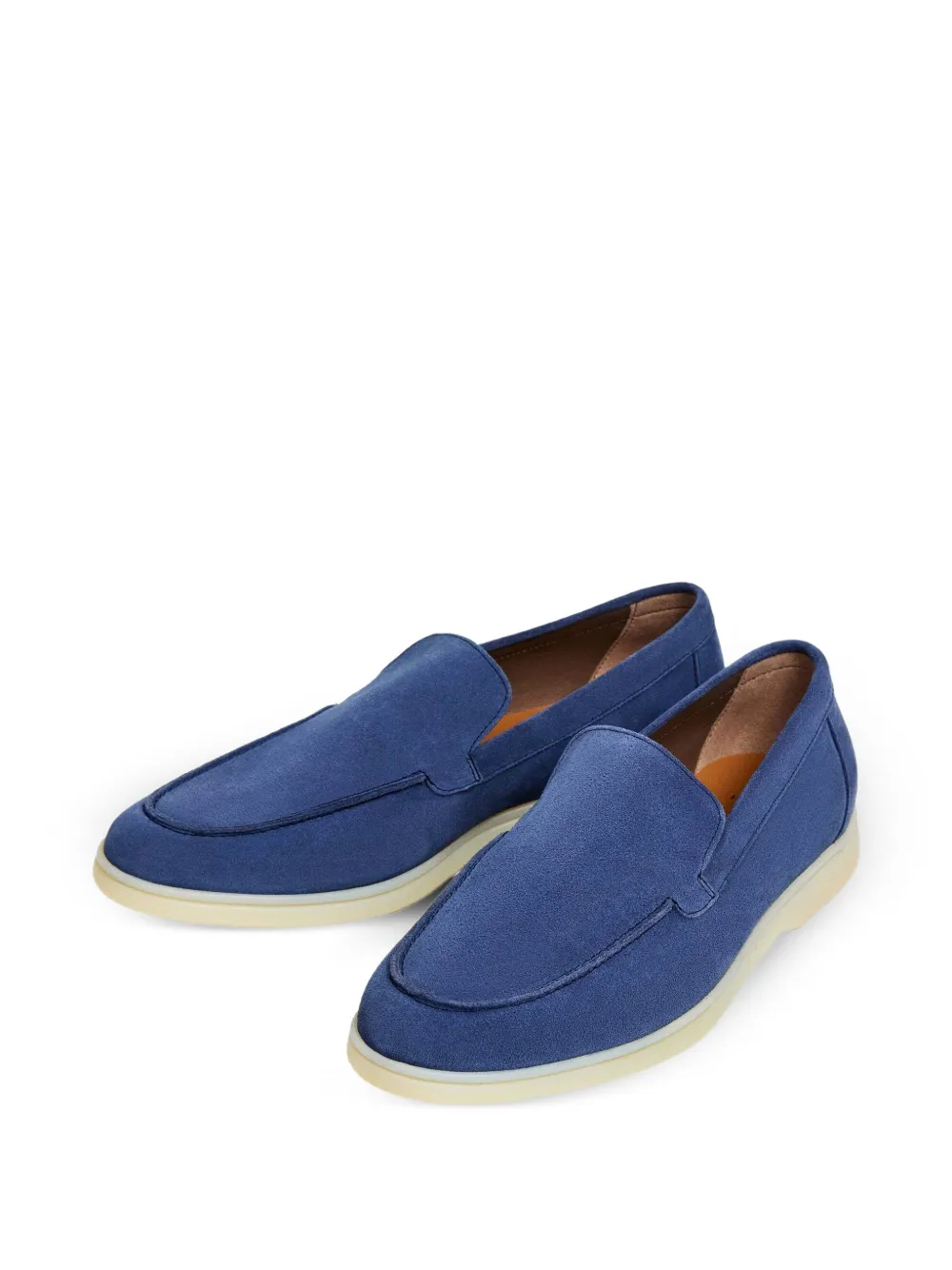 Hackett London Martin suède loafers Blauw