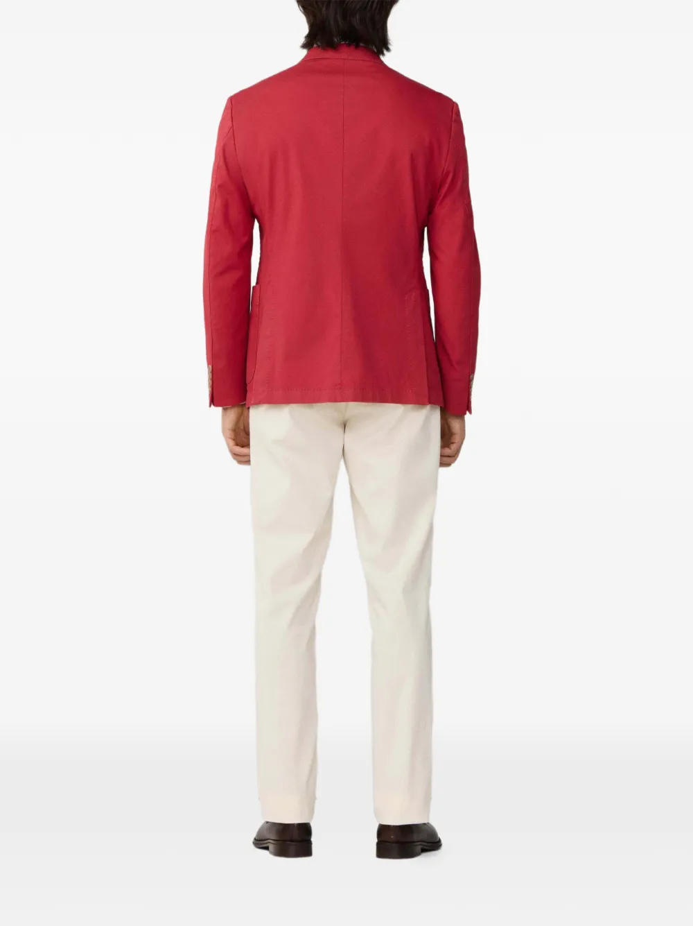 Hackett London Blazer met enkele rij knopen Rood