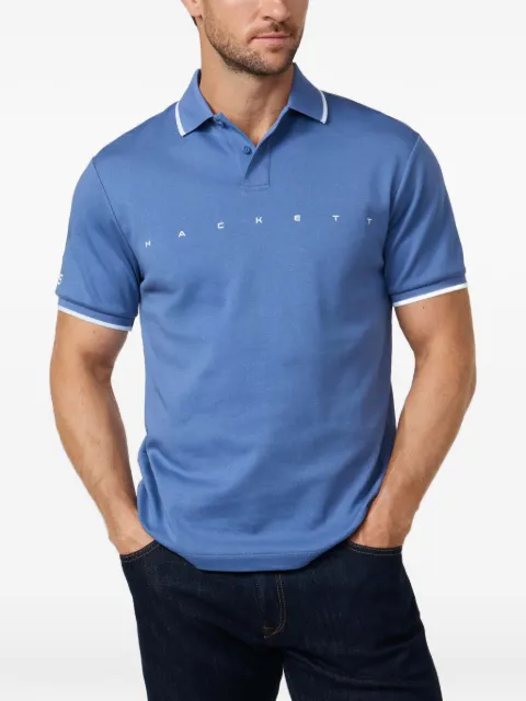 Hackett logo-print short-sleeve polo shirt