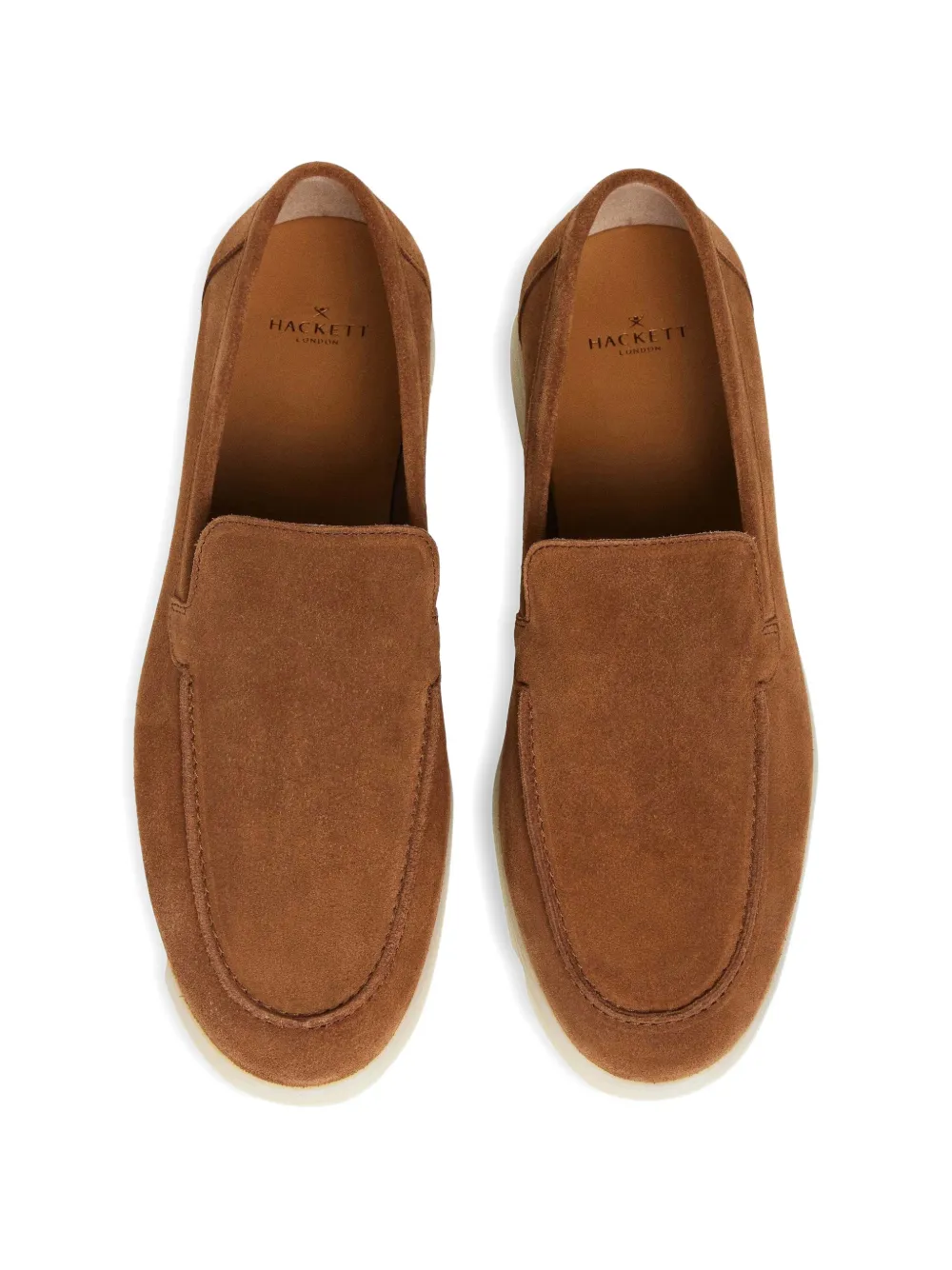Hackett London Martin suède loafers Bruin