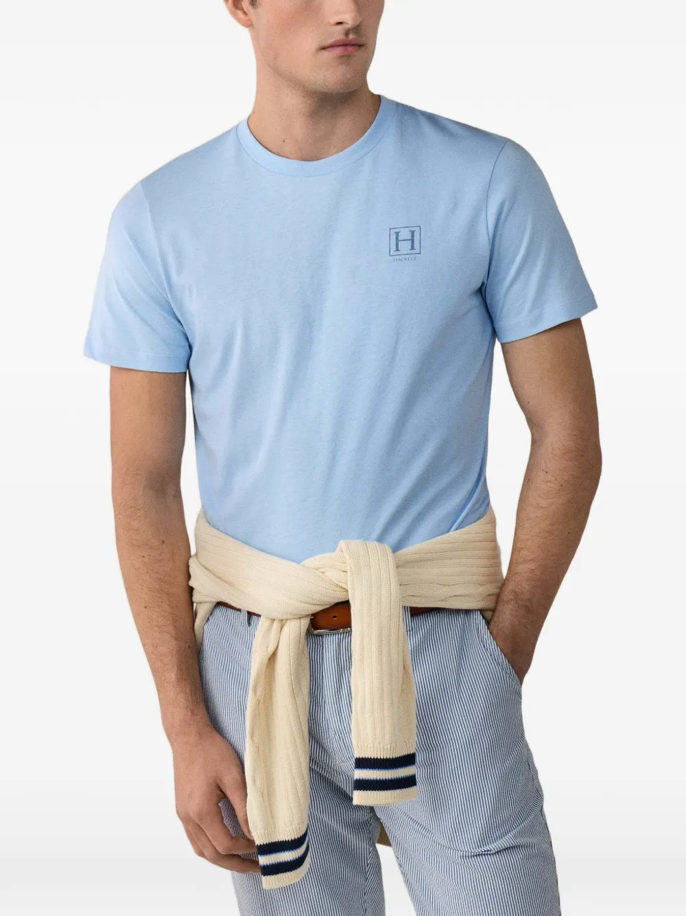 Hackett Heritage H-logo T-shirt In Blue