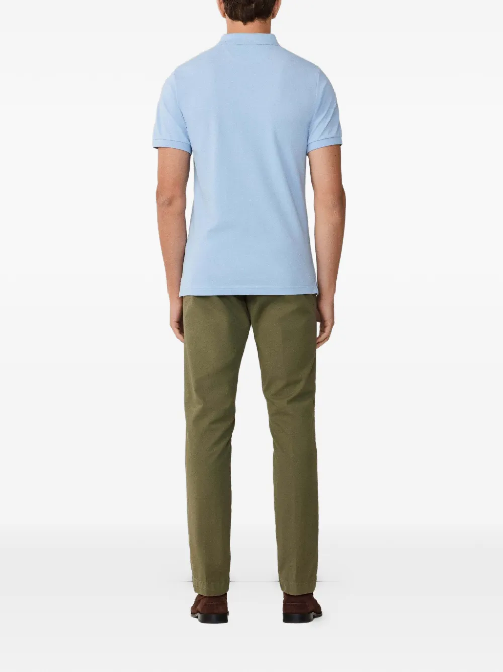 Hackett London Poloshirt met borduurwerk Blauw