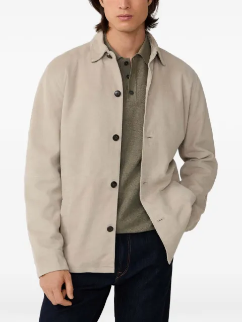 Hackett London sobrecamisa de gamuza