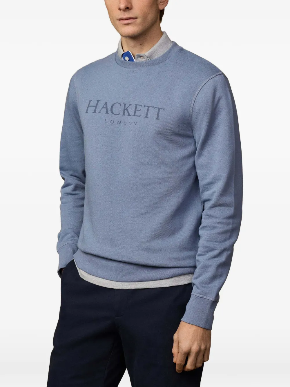 Hackett Logo-print Sweatshirt In Brown