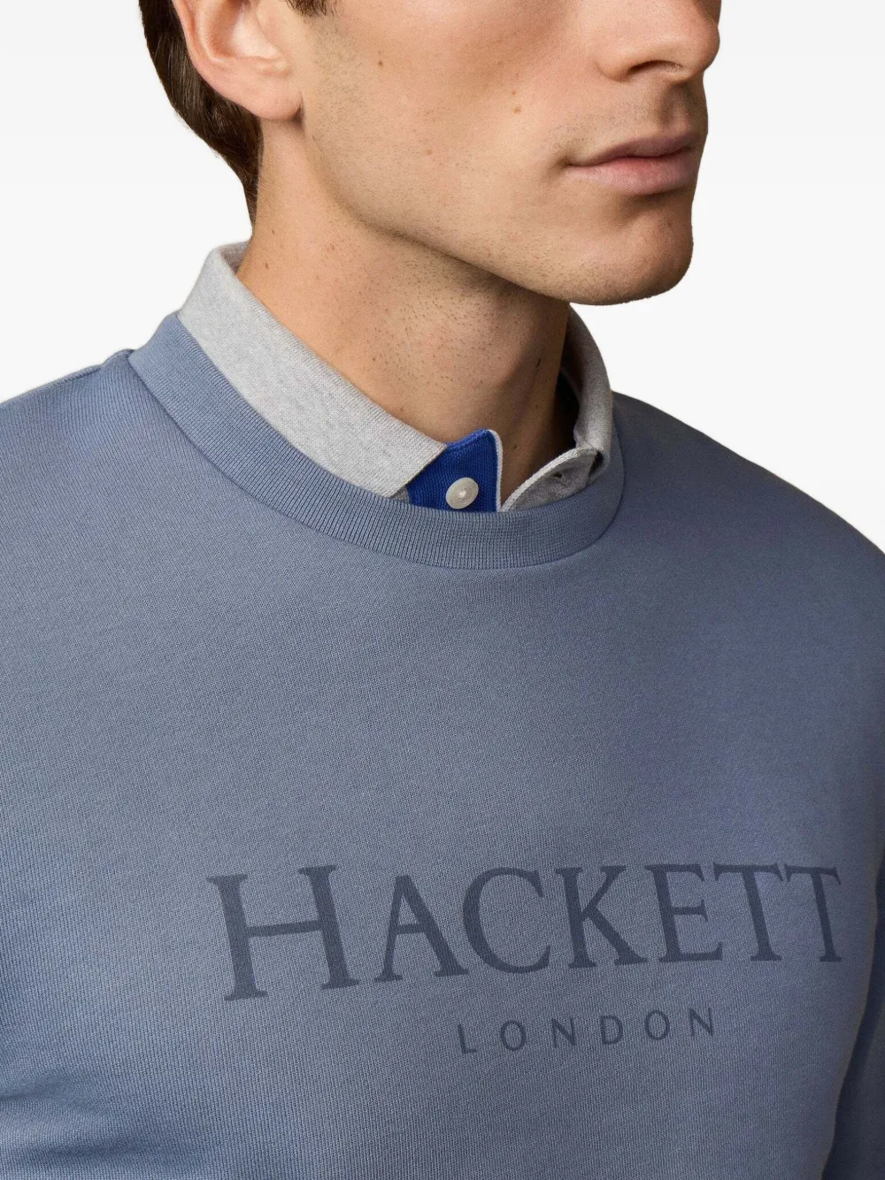 Hackett Logo-print Sweatshirt In Brown
