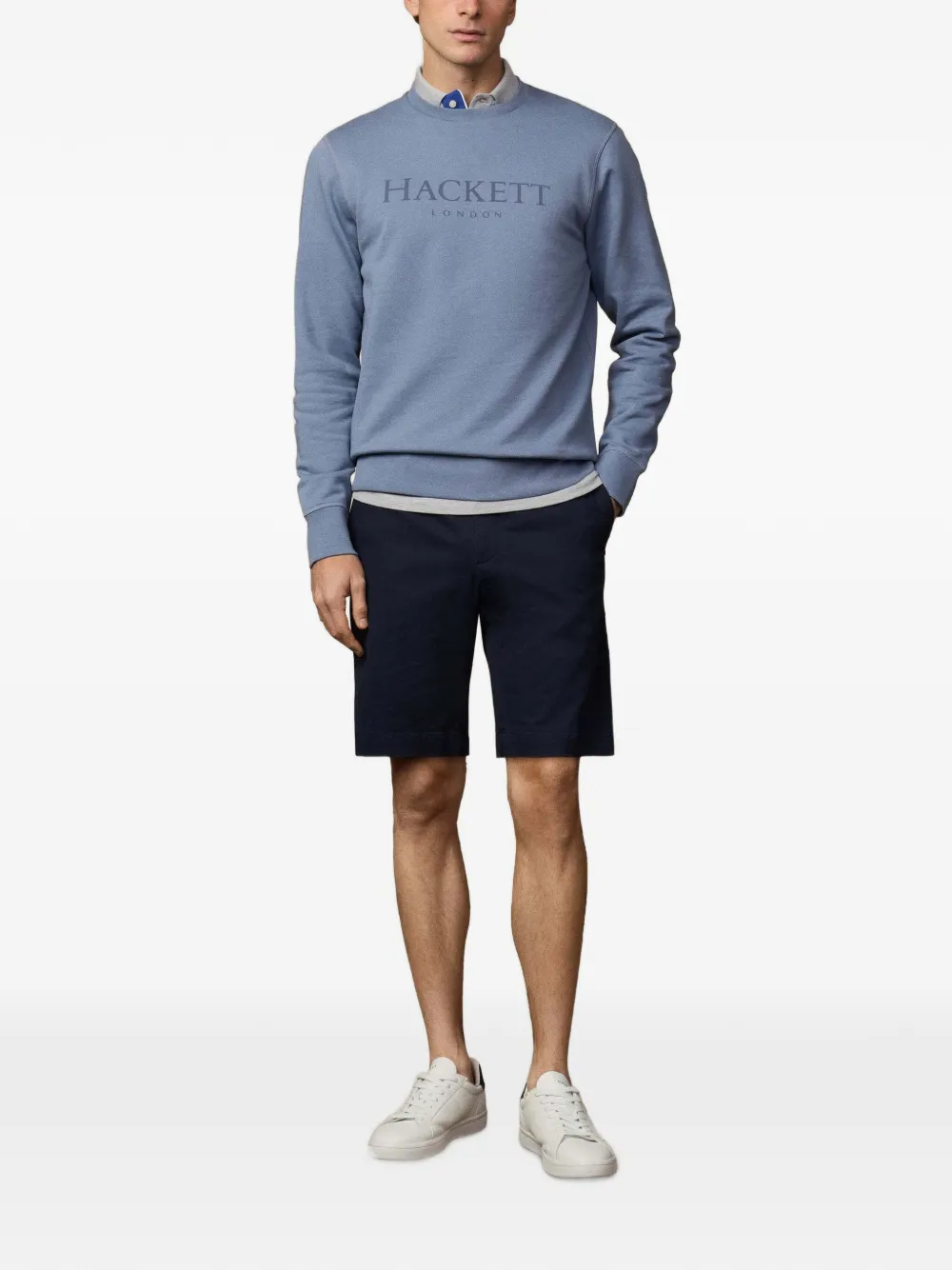 Hackett Logo-print Sweatshirt In Brown