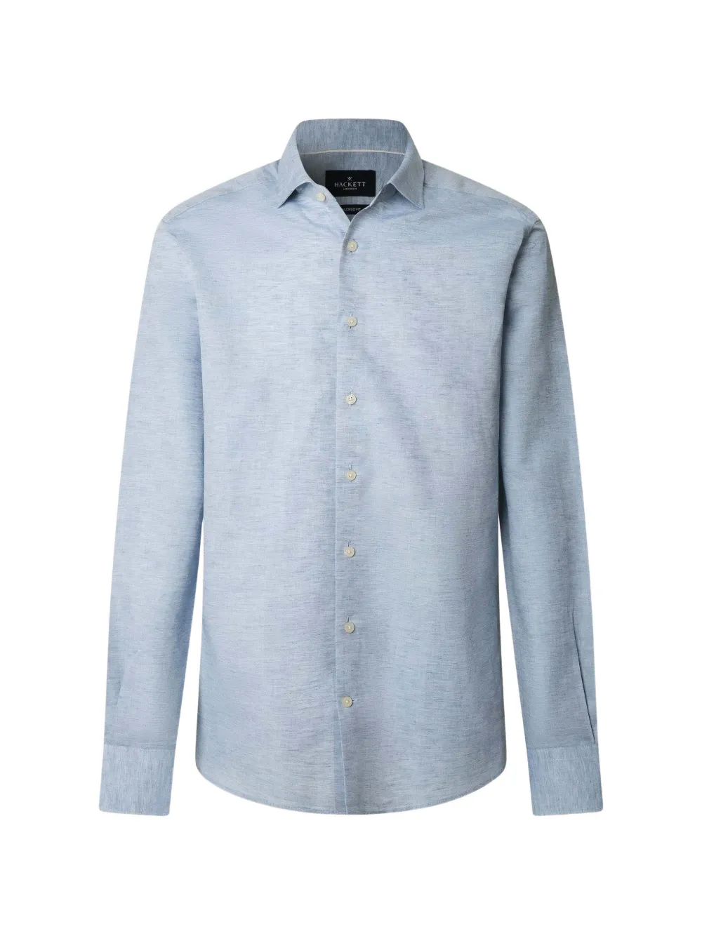 Hackett Kent Collar French Placket Shirt In Brown