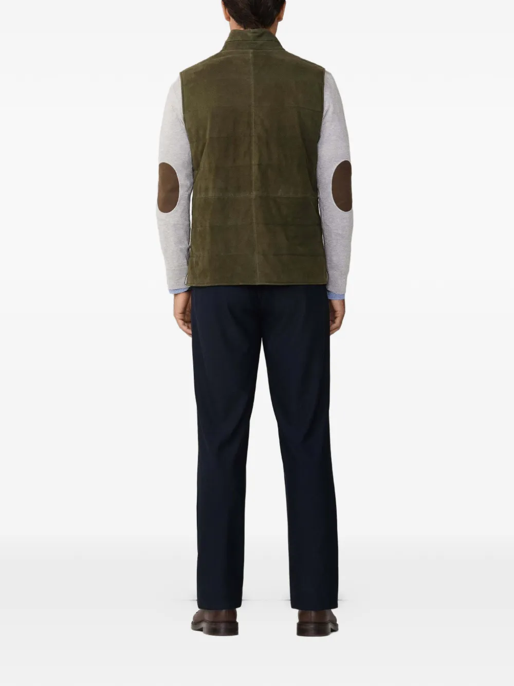 Hackett Reversible Gilet In Brown
