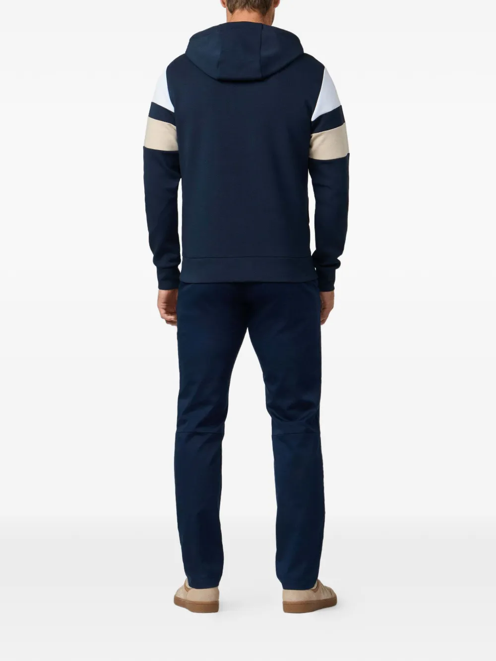 Hackett London Resort hoodie met streepdetail Blauw
