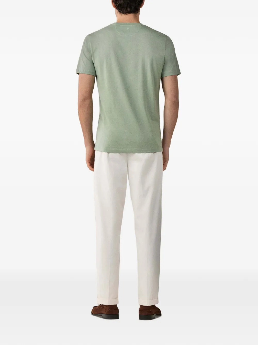 Hackett London Heritage T-shirt met H-logo Groen